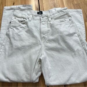 H&M Men’s Loose Fit White Denim Jeans Size 30